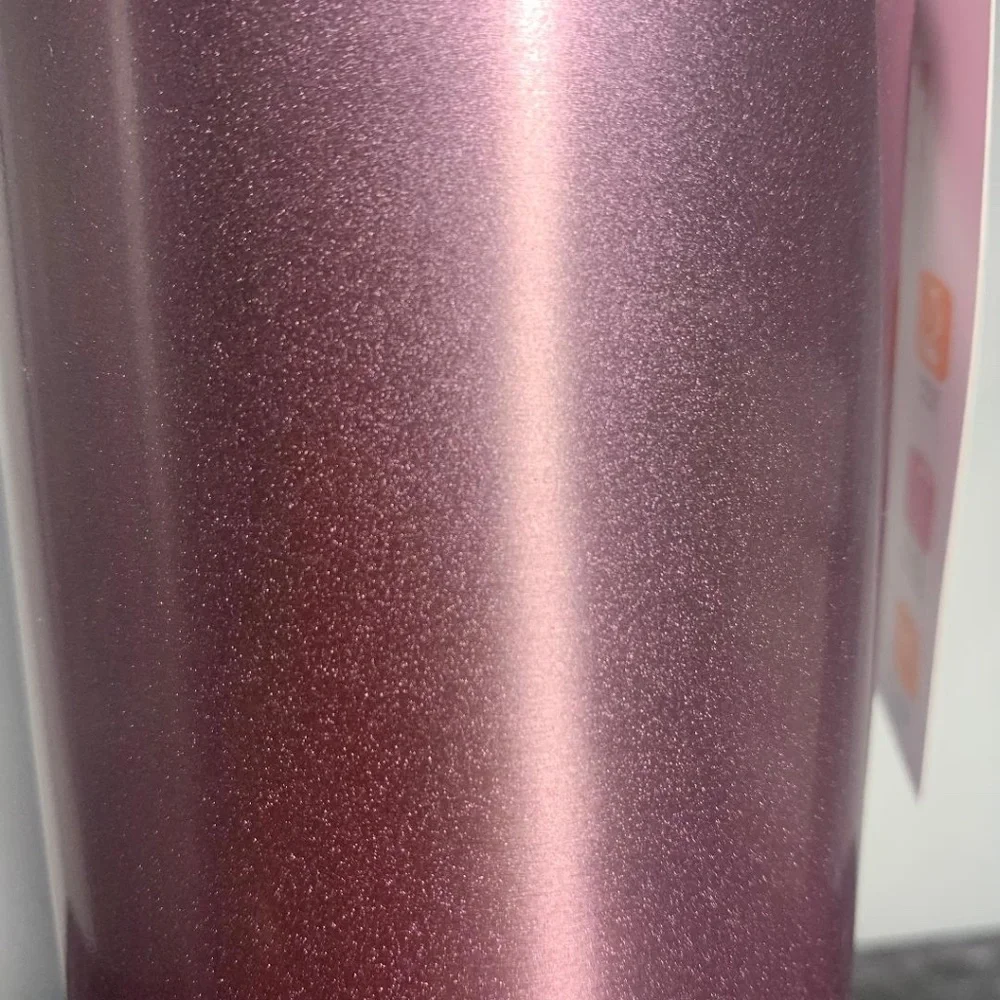 Dunkin Donuts Iridescent Stainless Steel Sipper NWT 24oz